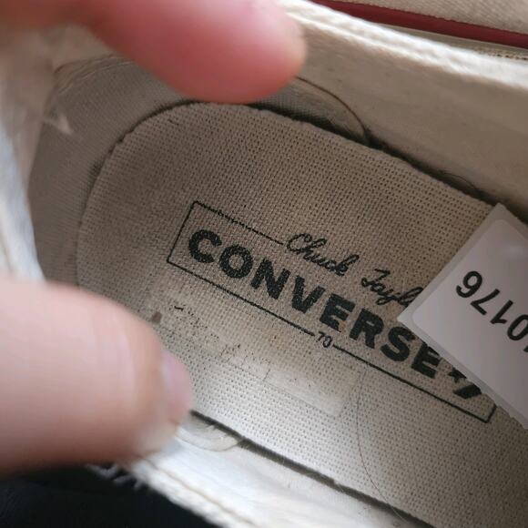 Women's Converse Chuck Taylor All Star Sz 8 010176 White Canvas Casual Sneakers - Picture 9 of 9